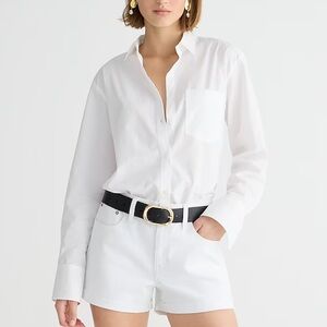J. Crew white denim shorts